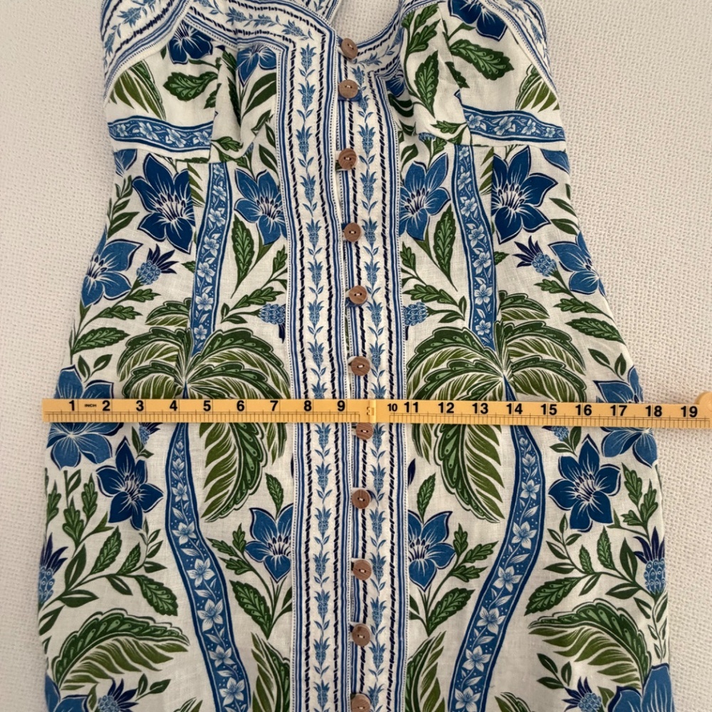 Farm Rio NEW Tropicance Off-White Mini Dress S/M - Picture 7 of 8